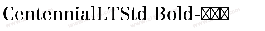 CentennialLTStd Bold字体转换